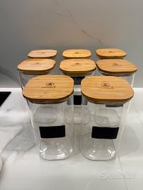 8 Barattoli in vetro Laguiole