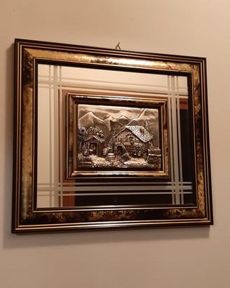 QUADRO BASSORILIEVO CON SPECCHIO