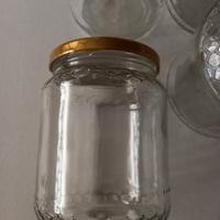 9 barattoli / vasetti in vetro per il miele