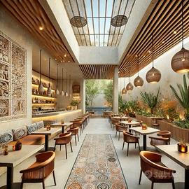 A. Latino,Ristorante 4vetrine su strada con Dehors