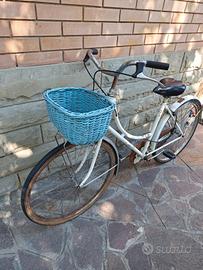 🚲 Bici Donna Vintage CON CESTINO BLU-funzionante