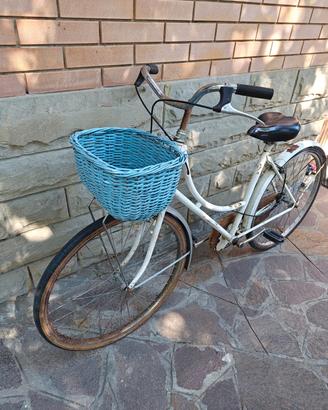 🚲 Bici Donna Vintage CON CESTINO BLU-funzionante