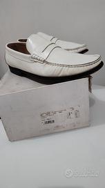 Mocassino in pelle bianco