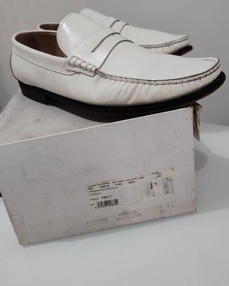 Mocassino in pelle bianco