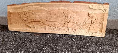 PANNELLO LEGNO SCOLPITO