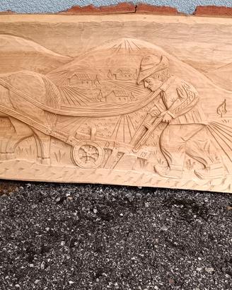 PANNELLO LEGNO SCOLPITO