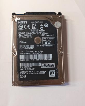 hard disk hgst 2,5" 931 GB 