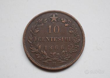 10 CENTESIMI 1866 H – VITTORIO EMANUELE II