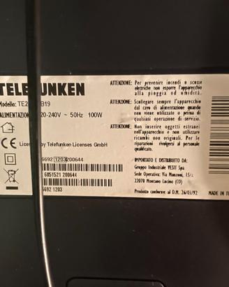 televisore LCD Telefunken TE26860B19