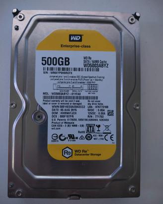 Hard Disk WD Re Enterprise 500GB 3.5" SATA3 64MB