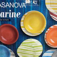 Set 18 piatti Kasanova marine, nuovi! Mai usati
