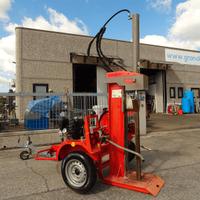 Spaccalegna carrellato Rabau verticale usato