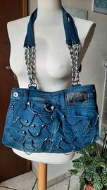 borsa in denim Fornarina 