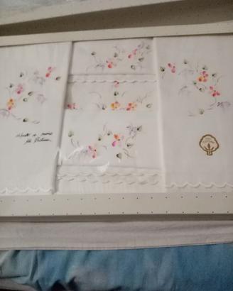 COMPLETO LETTO MATRIMONIALE DIPINTO A MANO