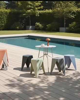 SET DI 4 SGABELLI DI GIARDINO