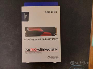 Samsung SSD 990 Pro 4TB con dissipatore - Nuovo