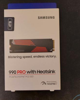 Samsung SSD 990 Pro 4TB con dissipatore - Nuovo