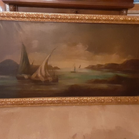 Dipinto olio su tela fine 800 bary