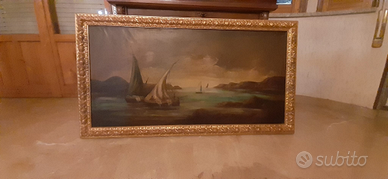 Dipinto olio su tela fine 800 bary