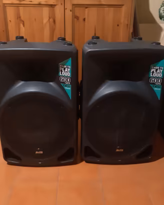 Impianto audio casse attive sub amplificato per dj