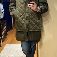 Parka Zara trapuntato verde militare taglia M