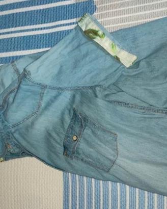 Camicia Alcott con rifiniture Tropical