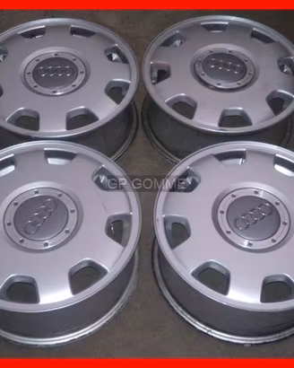 4 Cerchi Lega 15 pollici Audi vintage originali b