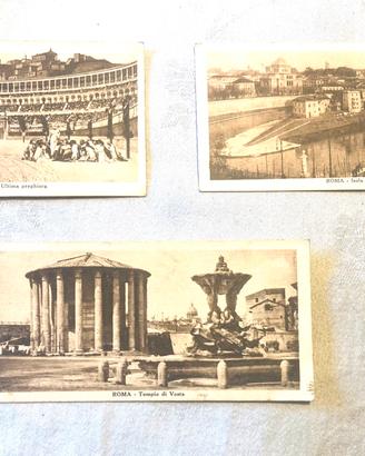 Set 3 Cartoline Roma Mignon IPA CT - Anni '20/'30
