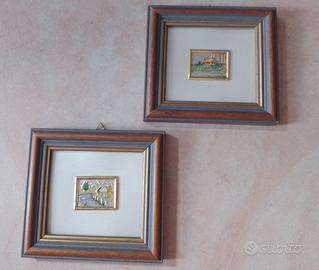 Quadretti in Metallo prezioso lavorati a mano