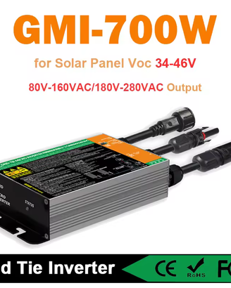 Y&H 700W microinverter per impianto plug and play