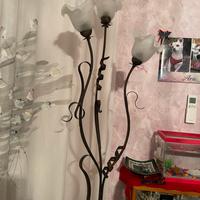 Lampada  di design in ferro battuto , vintage