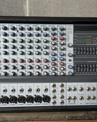 Mixer professionale amplificato con effetti 600Wx2