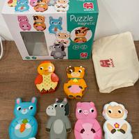 Animali Magnetici Fattoria - Set Creativo in Legno