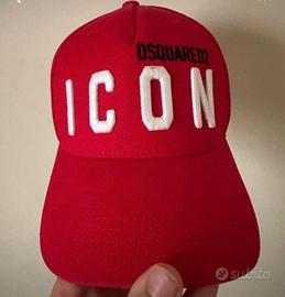 Cappello dsquared ICON rosso originale