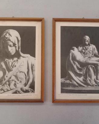 2 Quadri con stampe anni 90 “Pietà” Totale Euro 30