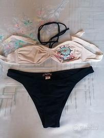 Bikini taglia 44 Frutta jeans bianco e blu