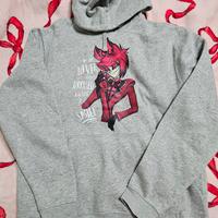 Felpa unisex L con Alastor di Hazbin Hotel 
