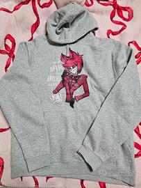 Felpa unisex L con Alastor di Hazbin Hotel 