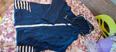 felpa con cappuccio cotone manica lunga