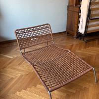 Chaise longue living divani in midollino