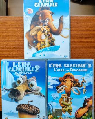 L'era Glaciale 1 , 2 e 3 in DVD