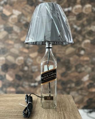 Lampada Whisky Black Label Abat Jour bottiglia