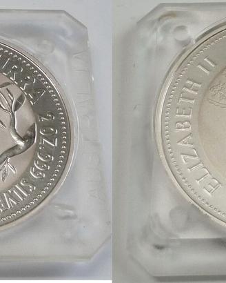 1994 * 2 Dollari d'argento 2 OZ Kookaburra Austral