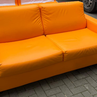 divano  letto matrim usato ARANCIONE  Tisettanta
