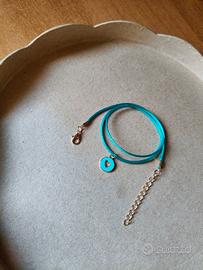 Collana cordino medaglina cuore 