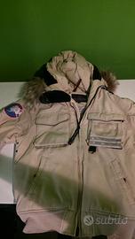 Piumino Parka Museum Canadian Trail bianco panna