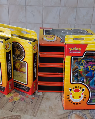 Pikachu Pokemon Day 2026 anniversario 8 pz