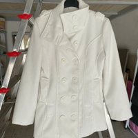Cappotto bianco invernale donna