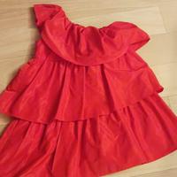 Sisley, vestito mono spalla  bambina 10-11 anni.
