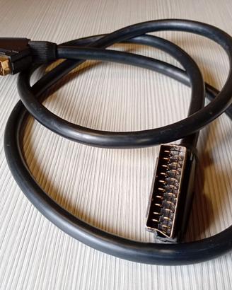 Cavo scart per audio e video, lunghezza 145 cm